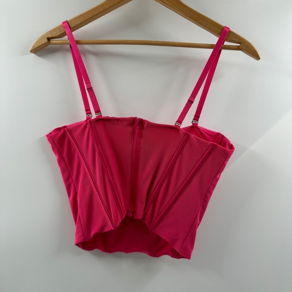 Pacsun LA Hearts Hot Pink Corset Tank Top – Size Small - Picture 5 of 7